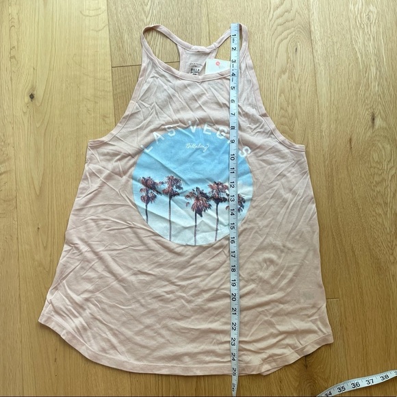 NWT BILLABONG PINK GRAPHIC TANK - S - Picture 4 of 8
